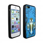 Wholesale iPhone 5C Gummy Design Case (Night Owl)